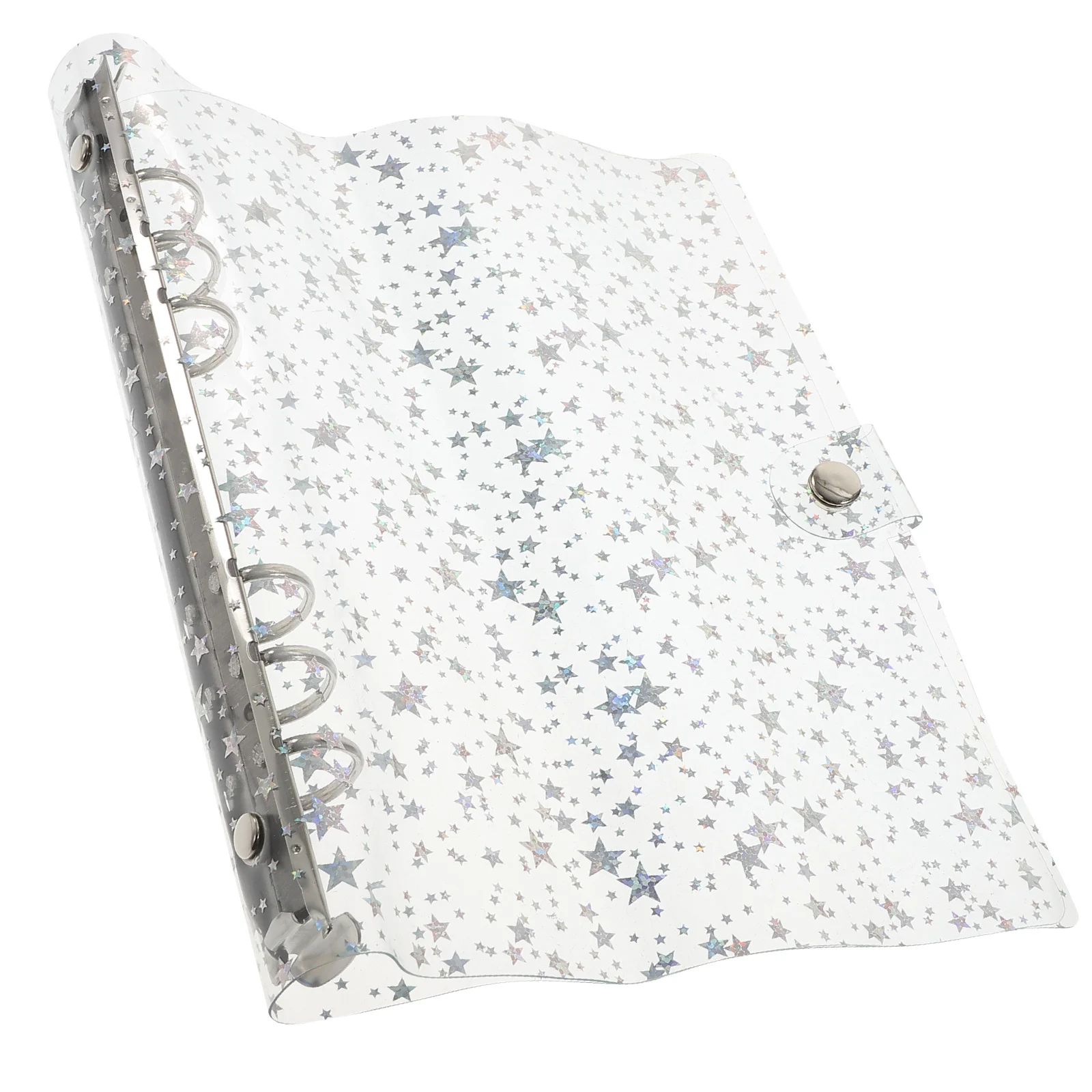 1 قطعة غطاء للكمبيوتر الدفتري الموثق بولي كلوريد الفينيل 6-حلقة فضفاضة ورقة الموثق قذيفة للمدرسة مكتب التموين غطاء القصاصات المعلم طالب هدية #2