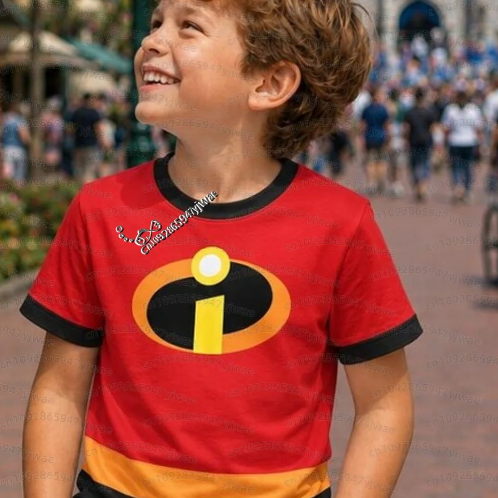 2026 Incredibles Familienlogo Grafik-Print-Shirt, Film-Fan-T-Shirt, T-Shirt für Familienmitglieder, Party-T-Shirt, Baumwoll-T-Shirt für Erwachsene und Kinder – Detail 9