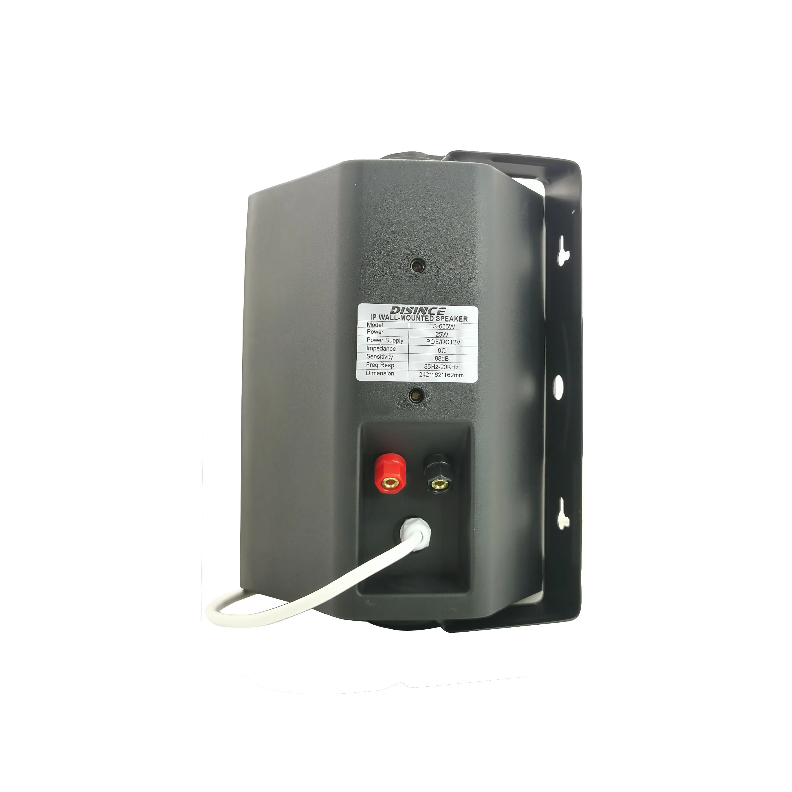 25W POE Network IP Speaker Wall-Mounted Remote Control Play English Software Control Broadcast Timed Text Announcements