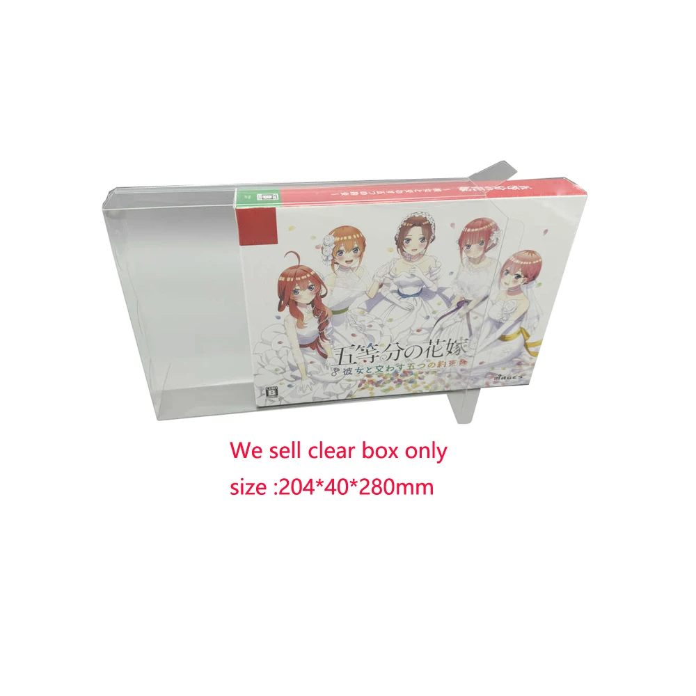 

Transparent PET cover For Switch NS The Quintessential Quintuplets game limited edition collection Display Storage box