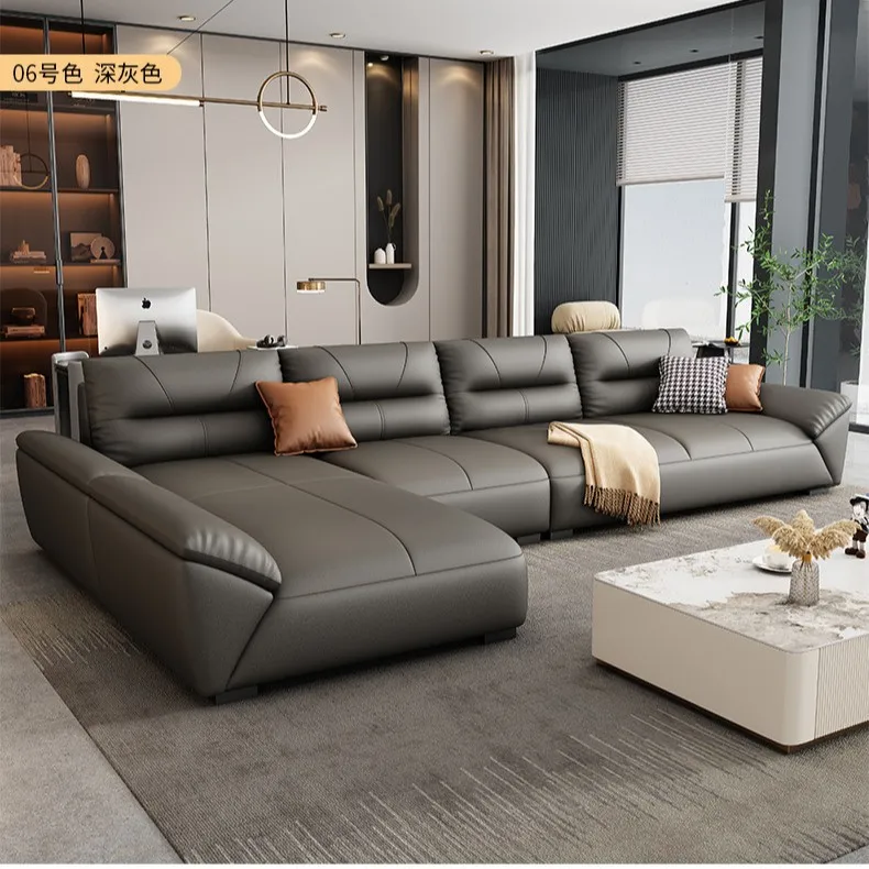 Factory Direct 2026 Nordic leave-in technology cloth sofa small apartment living room Italian minimalist three-proof fabric sofa