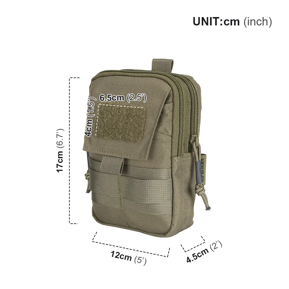 EXCELLENT ELITE SPANKER EDC Tactical Waist Phone Bag Mobile Phone Outdoor Molle  Men Money Waist Tool Pouch