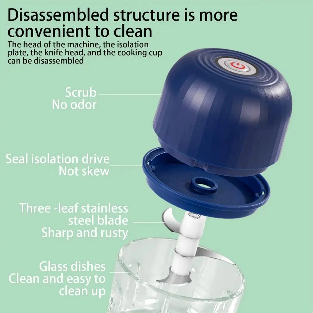 260M 마늘 다지기 휴대용 마늘 분쇄기 고기 분쇄기 양파 다지기 생강 후추 야채 분쇄기 주방 블렌더