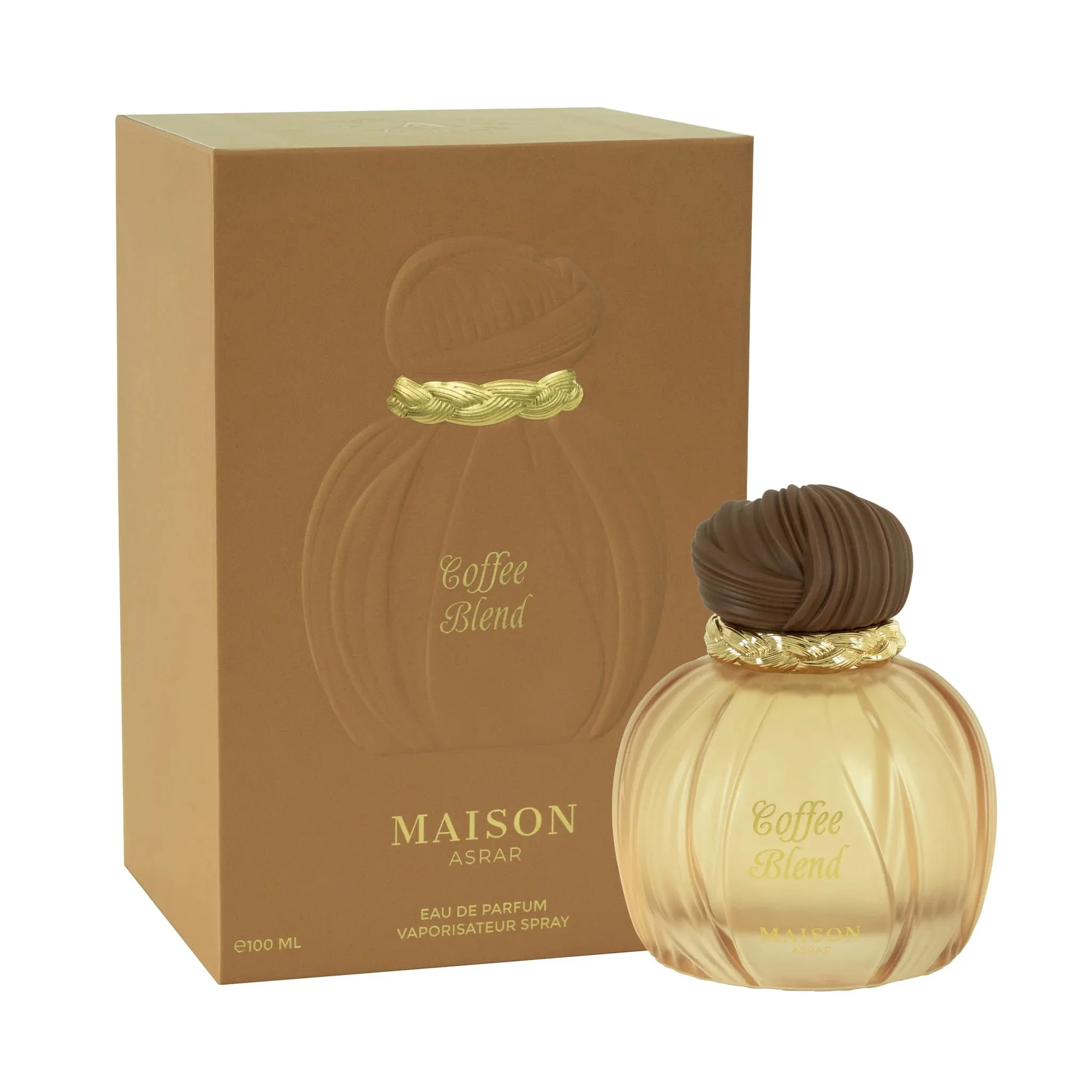 

Maison Asrar Coffee Blend Perfume for Women Men EDP 100ml Gourmand Niche Fragrance | Perfect Back to School Gift, Warm Autumn Sc