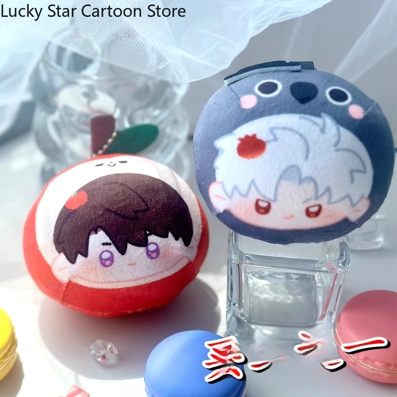 الحب والفضاء العميق سيلوس زين رافاييل كاليب كزيفير كوسبلاي زلابية منفوشة موميت قلادة عروسة كرتونية سلسلة مفاتيح للهالوين