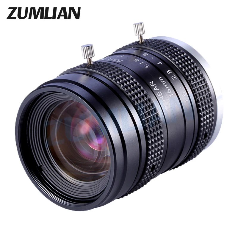 ZUMLIAN 16mm FA Industrial Lens 5MP C‑Mount 1