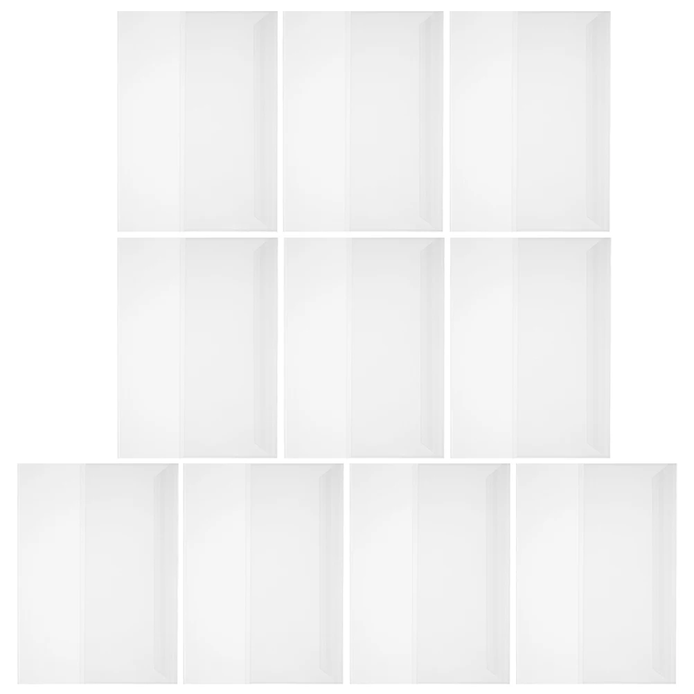 Transparante boekomslagen, 10-pack A4-formaat, waterdichte stofdichte beschermers voor boeken, tijdschriften, notebooks, briefpapier