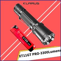 Klarus XT11GT Pro V2.0 Rechargeable Tactical Flashlight 3300Lumens Self-defense Trcoh Light With 3100mAh Battery