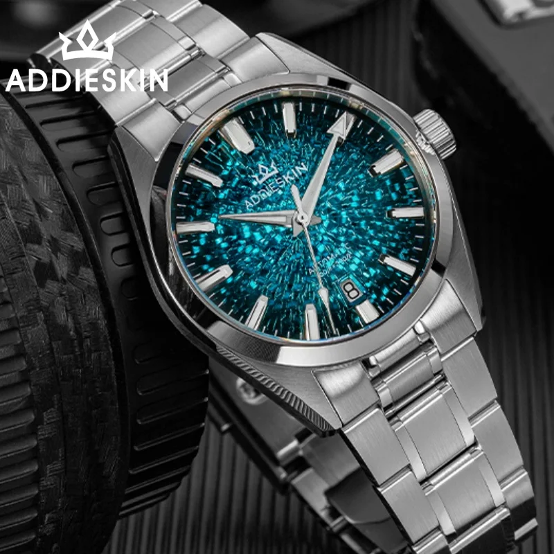 

AddiesKin Watch For Men K003 Sapphire Crystal 316L Stainless Steel BGW9 Luminous 10Bar Waterproof Mechanical Automatic Watches