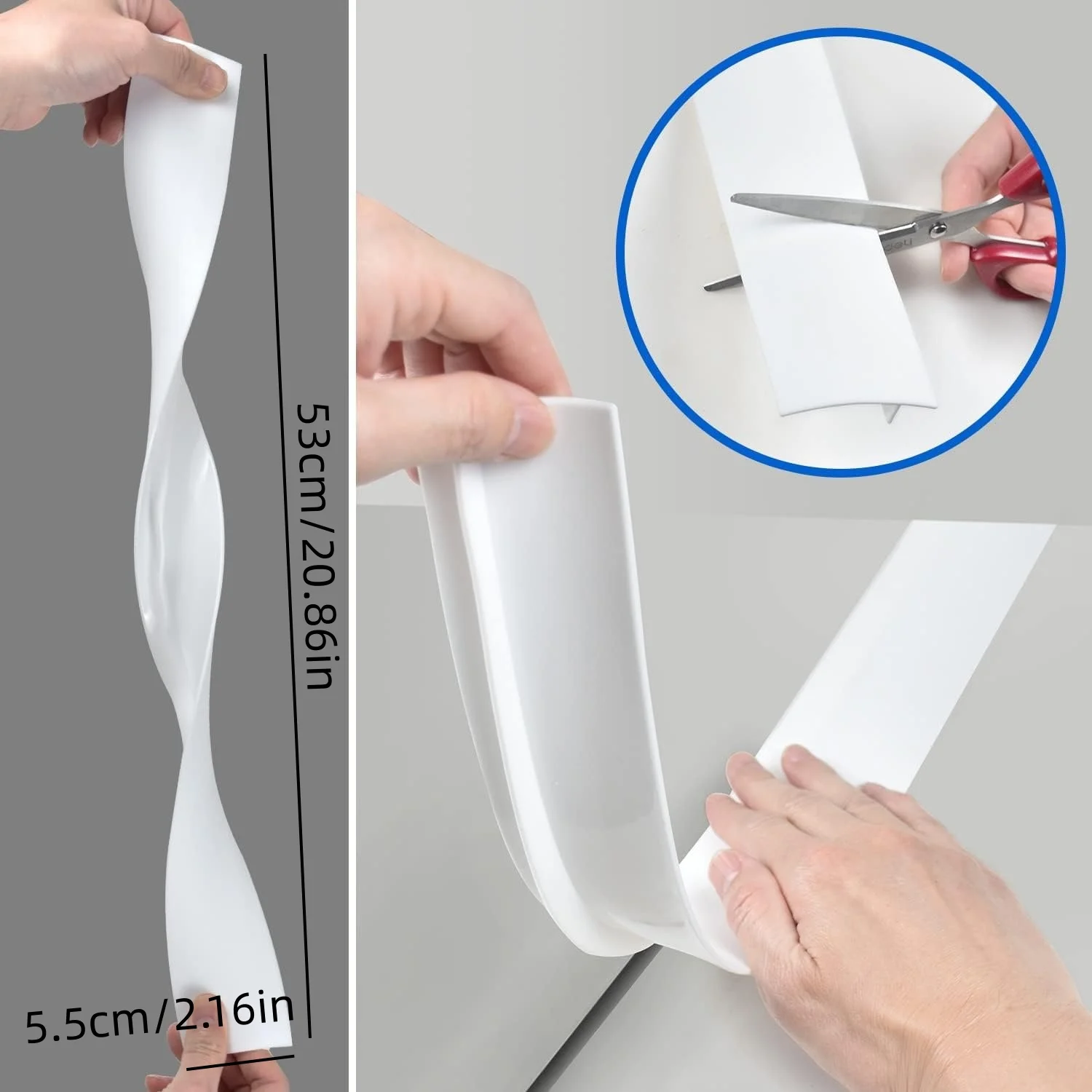 Silicone Gap Strip Kitchen Gas Stove Sealing Strip Kitchen Anti-Oil Anti-Stain Strip Silicone Insert Strip Kitchen Accessories