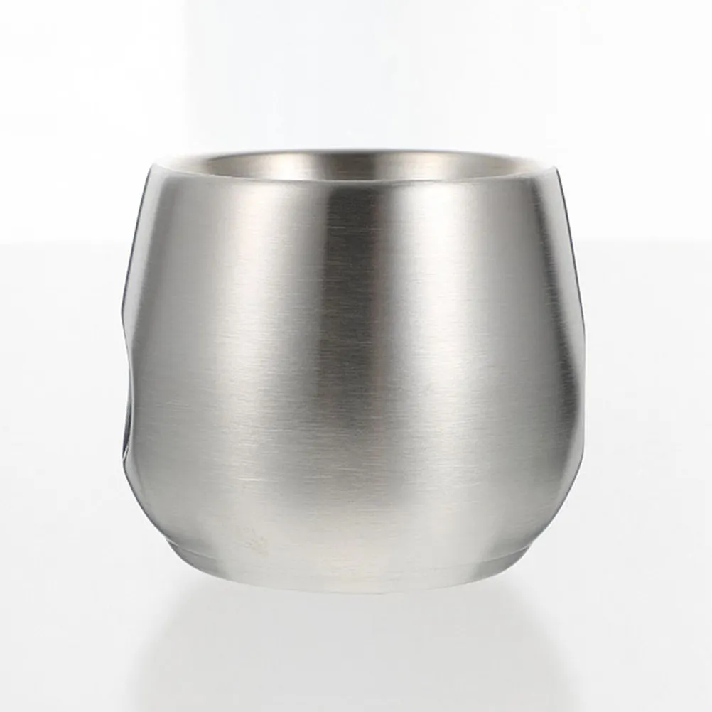 Double Layer Stainless Steel Shaving Bowl Drop Resistant Large Capacity Shaving Mug for Men Beard Care Salon and Home Use