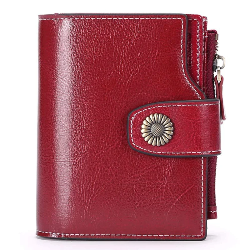 Women's Short Wallet Korean Fashion Clasp Coin Purse Multifunction Card Holder Compact Clutch Wallet Wholesale
