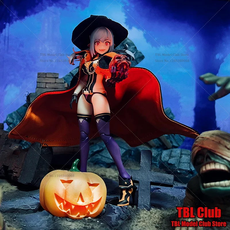 

SNAIL SHELL 1/12 Scale Female Clothes Cloak Pumpkin Princess Magic Witch Hat For 6-inch Action Figure Soldier Scene In Stock