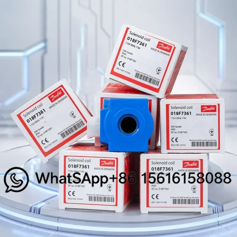 Danfoss Solenoid Valve Coil 018F7361 BB115AS 115V AC Refrigeration Air Conditioner Replacement Part Compatible with EVR