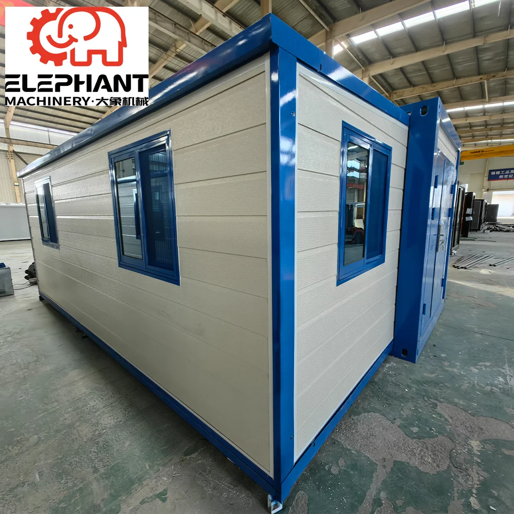 20 40 Feet Double-wing Expandable Steel Sandwich Panel Container House for Hotel and Villa Use