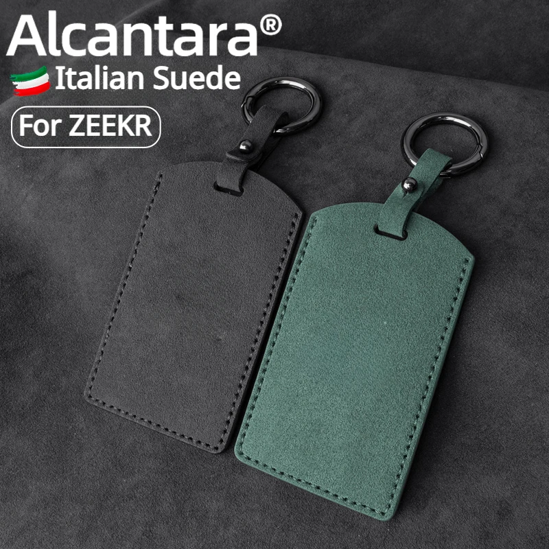 

For ZEEKR 001 & 007 Key Pouch - Alcantara Suede Car Remote Key Case with RFID Protection Car Interior Accessories