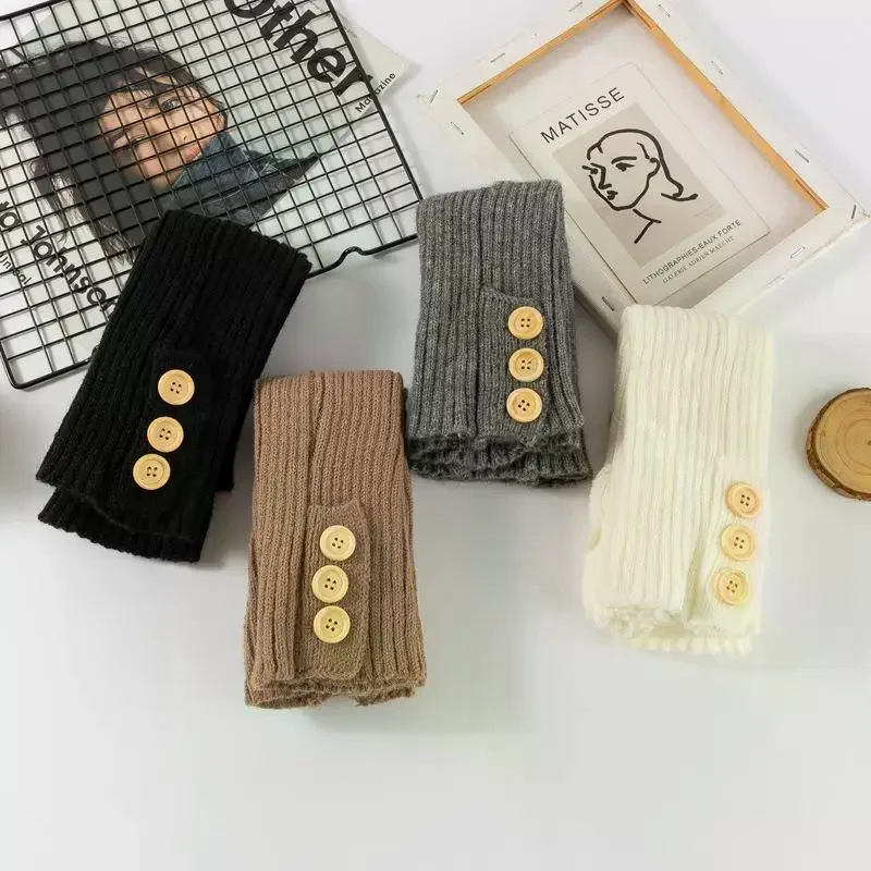 Y2k Winter Beenwarmers Pluizige Goth Accessoires Gothic Lolita Gebreide Lange Sokken Vrouwen Benenwarmers Dame Sok Gothic Stijlvolle Legging