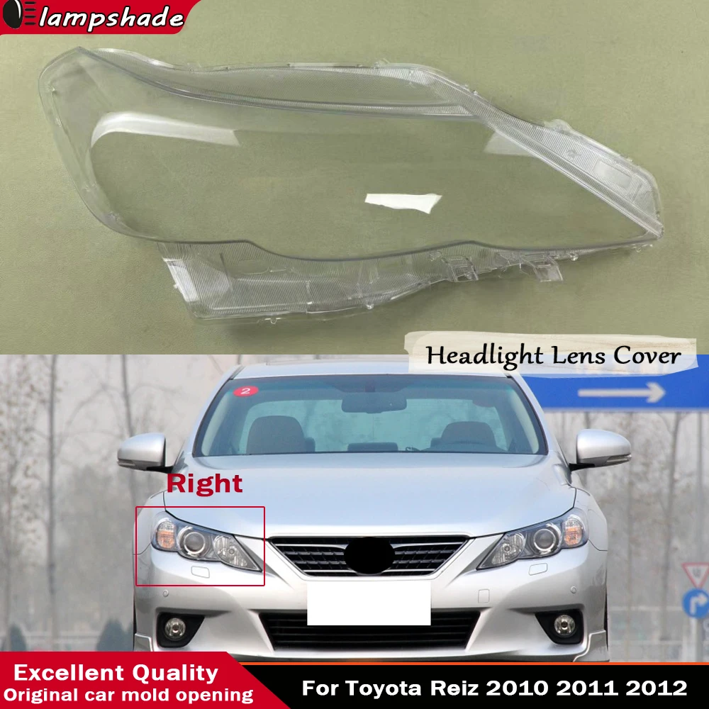 

For Toyota Reiz 2010 2011 2012 Front Car Protective Headlight Glass Lens Cover Shade Shell Transparent Light Housing Lamp