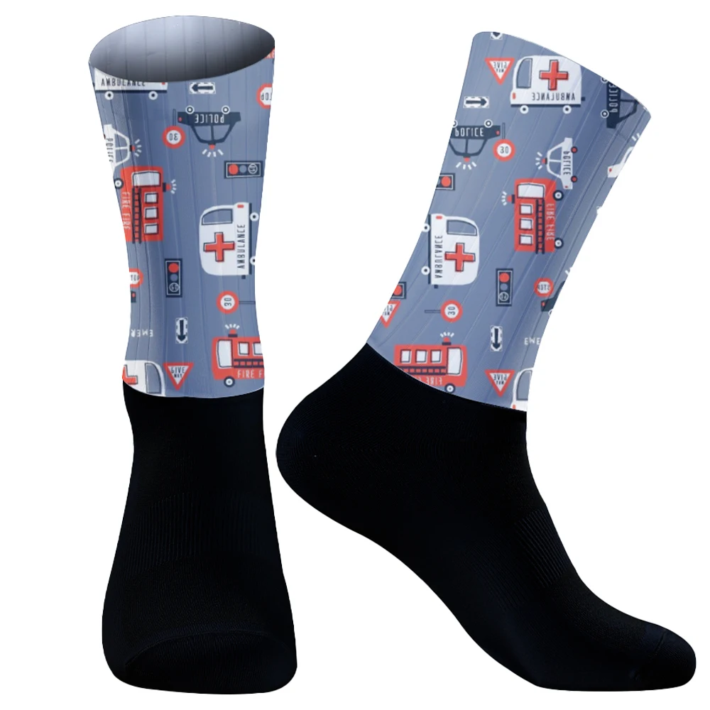 Atmungsaktive Fahrrads ocken Profession elle Sommer-Rad socken Outdoor-Sportrad-Kompression socken