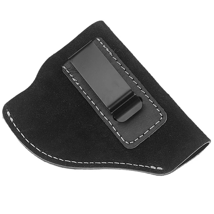 Lightweight Durable Leather Concealed Gun Holster Soft Tactical Waistband Inside Carry Belt Holster for Handgun