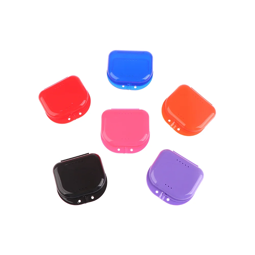 Z. Denture Storage Box Dental Retainer Orthodontic Mouth Guard Container Plastic Oral Hygiene Supplies Dental Appliance Case