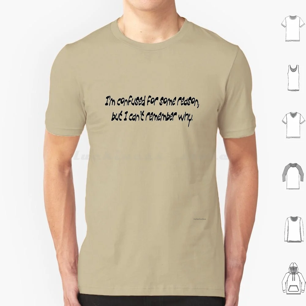 Confused T Shirt Big Size 100% Cotton Funny Sarcasm Humor Oregon