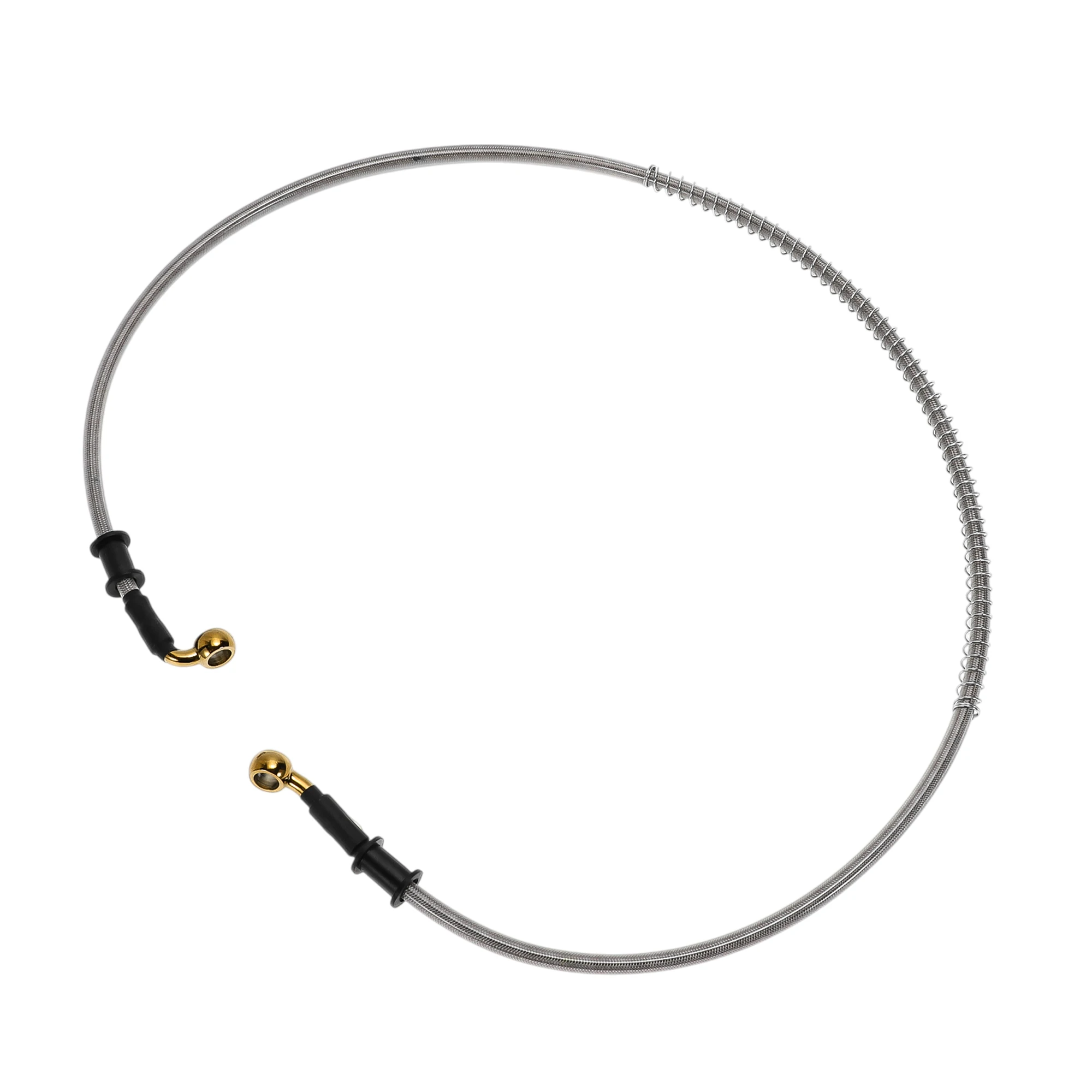 UXCELL 110cm Motorcycle Brake Clutch Oil Hose Line Silver Tone