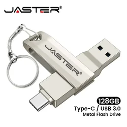 JASTER 2 in 1 Type C Pendrive 4GB 8GB 16GB 32GB 128GB 64GB Chiavetta USB 3.0 per telefono Android/PC