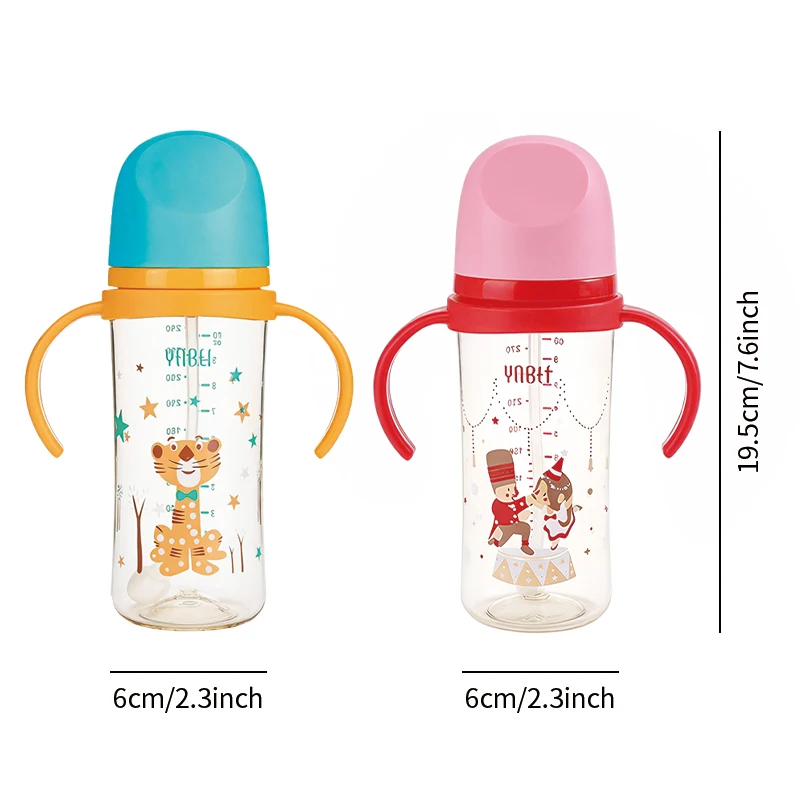 Baby Bottle with Handle PP Material Feeding Bottle for Infants And Toddlers