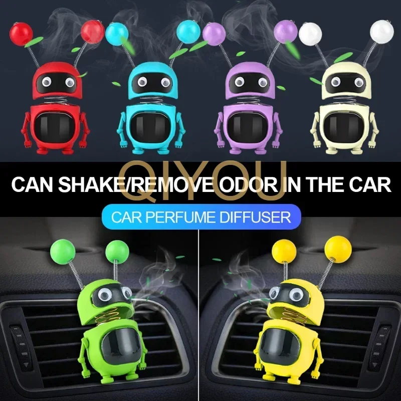 

Car Perfume Air Freshener Diffuser Solid Aromatherapy Robot Air Vent Outlet Freshener Interior Decor