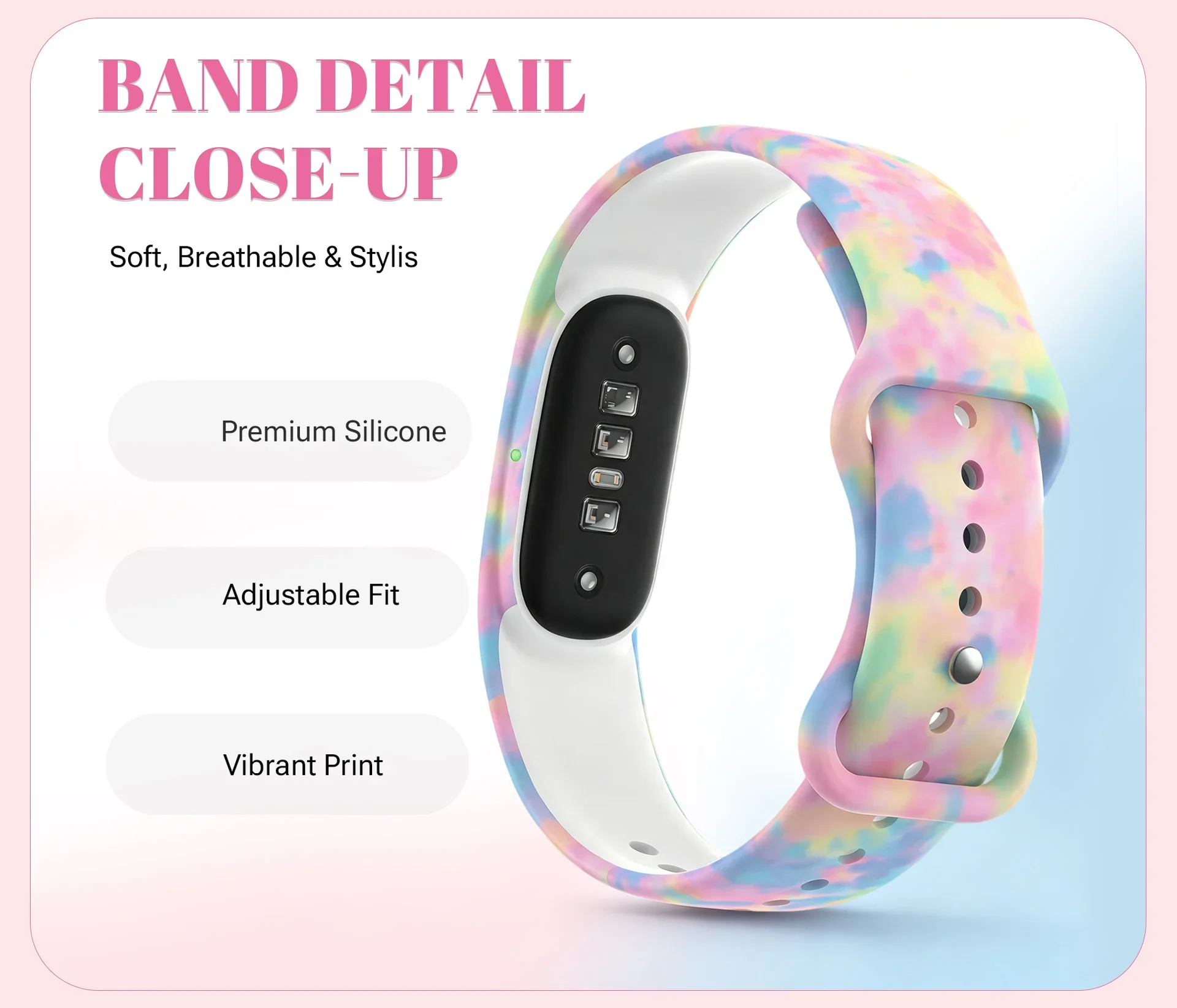 Painted Printing Soft Silicone Strap For Google Fitbit Air Breathable Wristband For Google Fitbit Air Comfotable Bracelet Correa