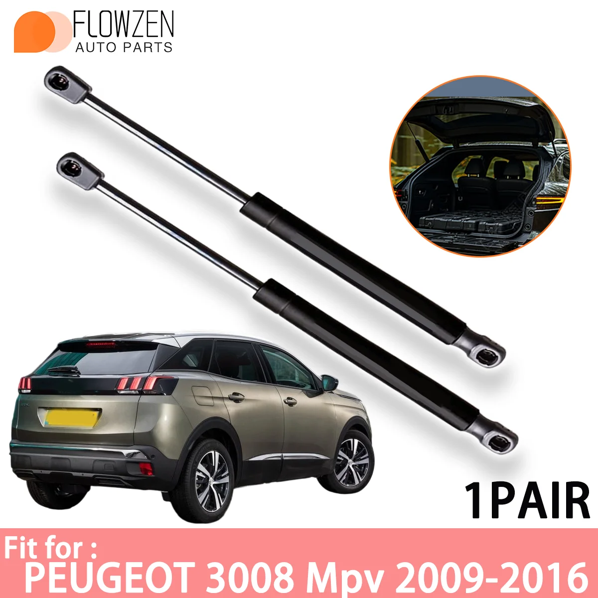 

Struts Support Bar For PEUGEOT 3008 Mpv 2009-2016 OE 101-00-725 34410 8731 T4 Rear Trunk Gas Spring Shock Lift Bar Pressure Rod