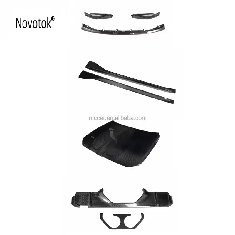 Carbon Fiber Mp Style Body Kit For M3 M4 G80 G82 Front Lip Diffuser Hood Side Skirt Spoiler