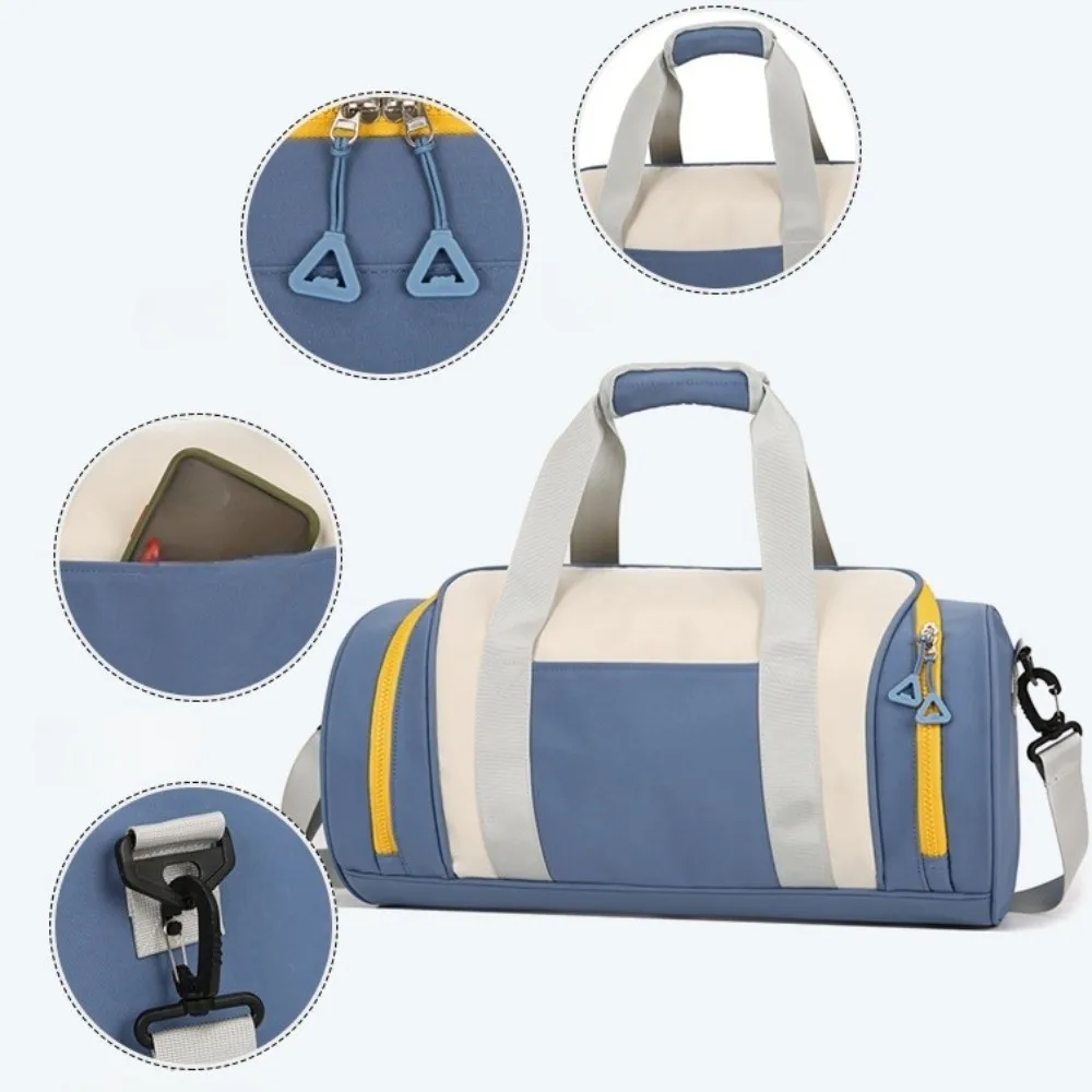 

Portable Large Capacity Travel Bag Waterproof Lightweight Sports Fitness Bag Leisure Oxford Cloth Duffle Bag Mountaineering