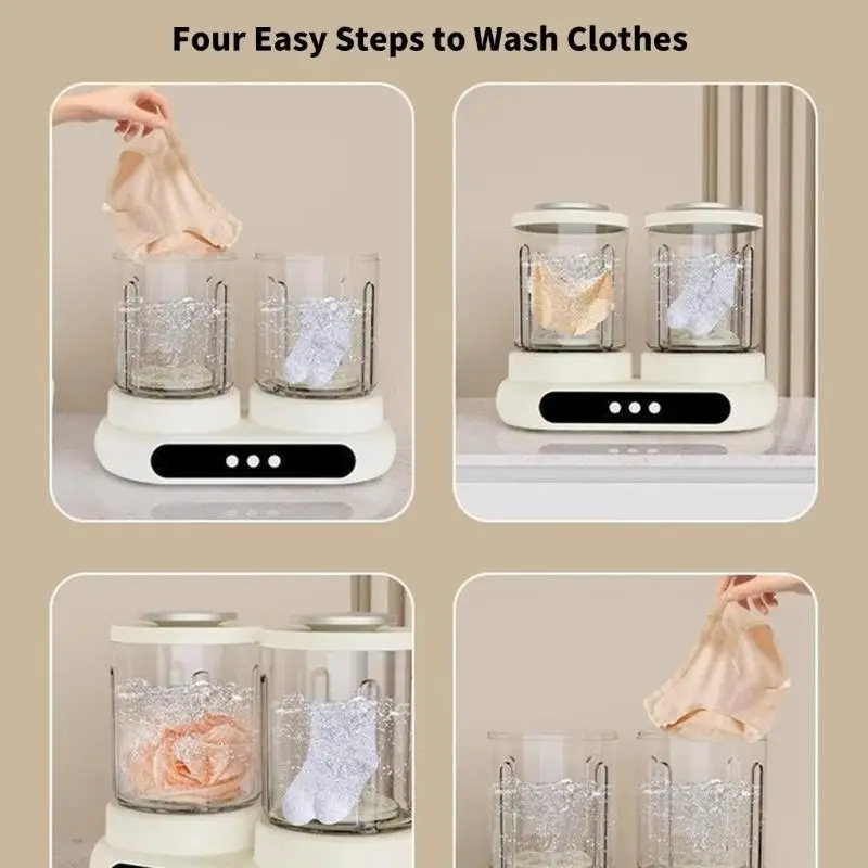 U1JEダブルコンパートメント洗濯機2L高効率独立バケットコントロール