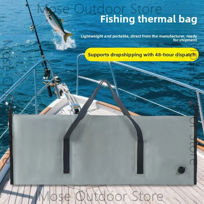 Portable sea fishing waterproof and fresh-keeping rock fishing ice bag, oversized thickened waterproof and leak-proof software