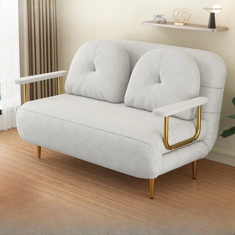 New light luxury multi-purpose telescopic folding simple sofa bed small apartment living room balcony sofa chair cloud sofa