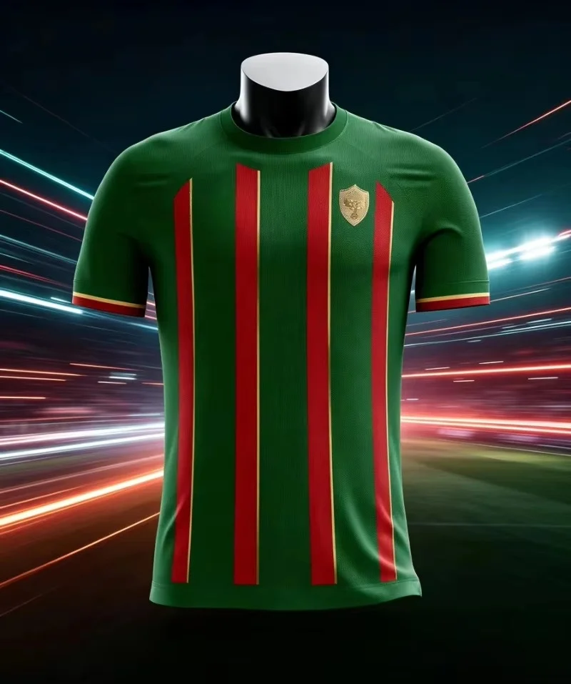Men Amedspor 26-27 Home Soccer Jersey Short Sleeve Football Shirt Quick Dry Sports Tee Turkish Fans Training Family Matching