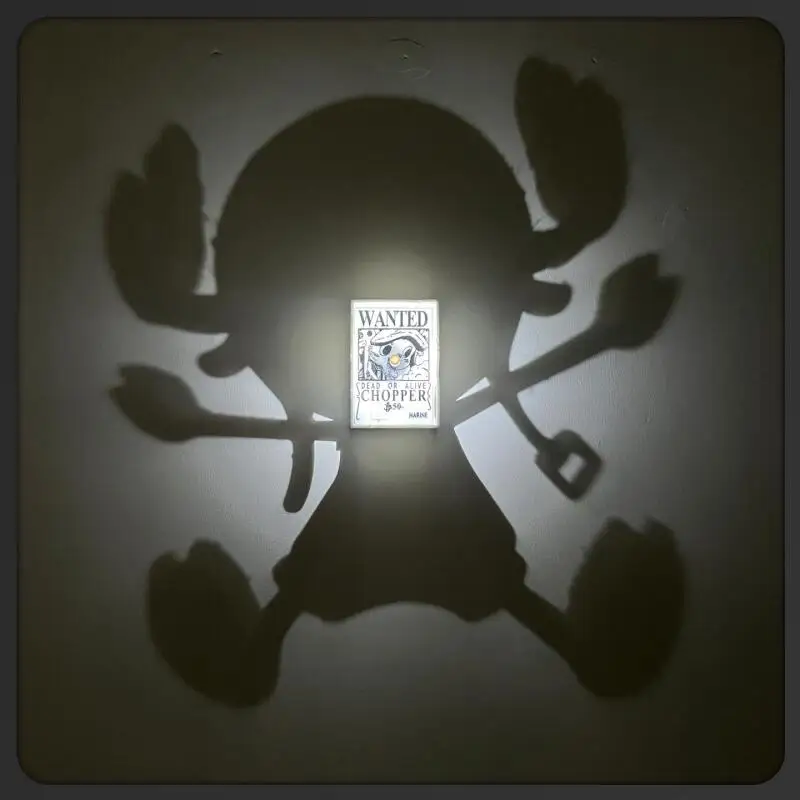 Cartoon Toy One Piece Light Shadow Lamp Projector Lamp Night Light Creative Chopper Monkey D.luffy Sanji Holiday Surprise Gift