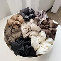 Scrunchies para el cabello de gran tamaño para mujer, gomas para el pelo de satén sólido, gomas elásticas para cola de caballo, alta calidad