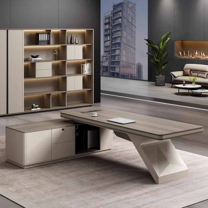 

Computer Office Reading Desk Home Reception Furniture Professional Minimalist Accessories Room Desks Tafel Auxiliary Offices