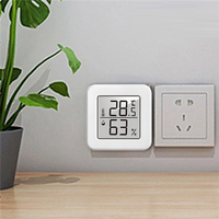 ABKQ-2X 1207 Mini Electronic Temperature And Humidity Meter Car Thermometer With Smile Face Display Indoor Thermometer
