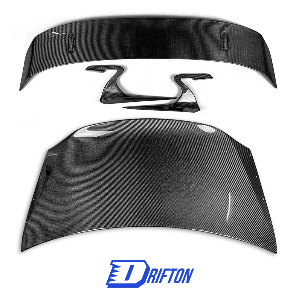 

Revozport Style Carbon Fiber Rear Spoiler and Trunk Set For Nissan R35 GTR GT Wing Bootlid Boot Lid 2008 2009 2010 2011 2012