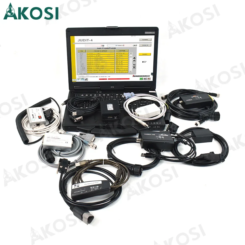 CF53 laptop+Full Oem still Linde canbox doctor Judit box Incado hyster yale toyota BT Crown CAN-USB Zapi Diagnosis Scanner Tool