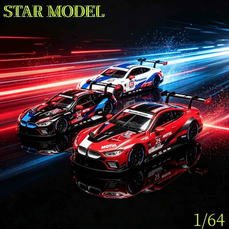 star-model-1-64-alloy-bmw-m8-gte-north-american-f92-car-model-collection-adult-statue-boy's-gift