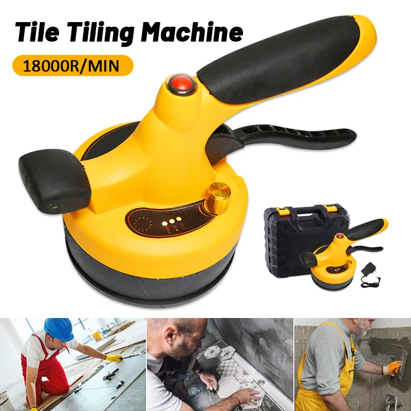 

Professional Tile Leveling Machine Rechargeable Ceramic Tile Floor Lithium Battery Wireless Wall Tile Vibration Leveling Tools