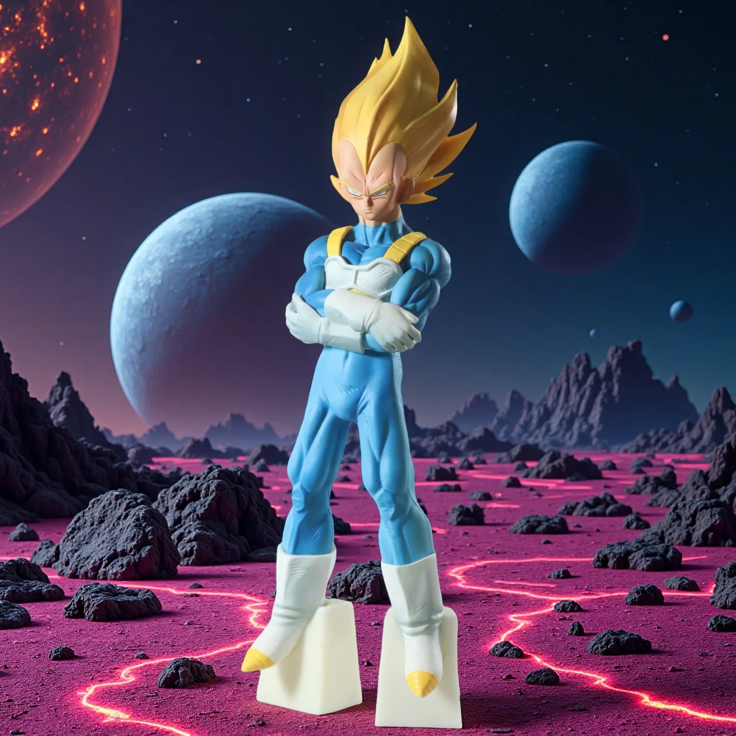 28 cm Anime Dragon Ball Vegeta Figura Vegeta Figurine Action Figures in PVC Gk Collezione di statue Modello Giocattoli Regali