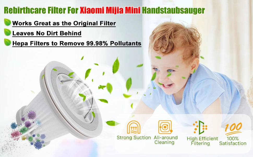 Hepa Filter For Xiaomi Mijia Handy Vacuum Cleaner SSXCQ01XY Spare Parts Home Car Mini Wireless Replacement Accessories