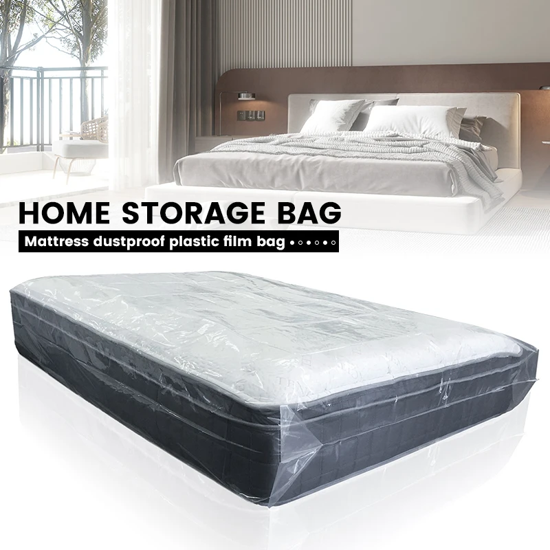 200x240x35cm Mattress Transparent Protective Case Mobile Home Storage Packaging Dust and Moisture Release 0.08mm Storage Case