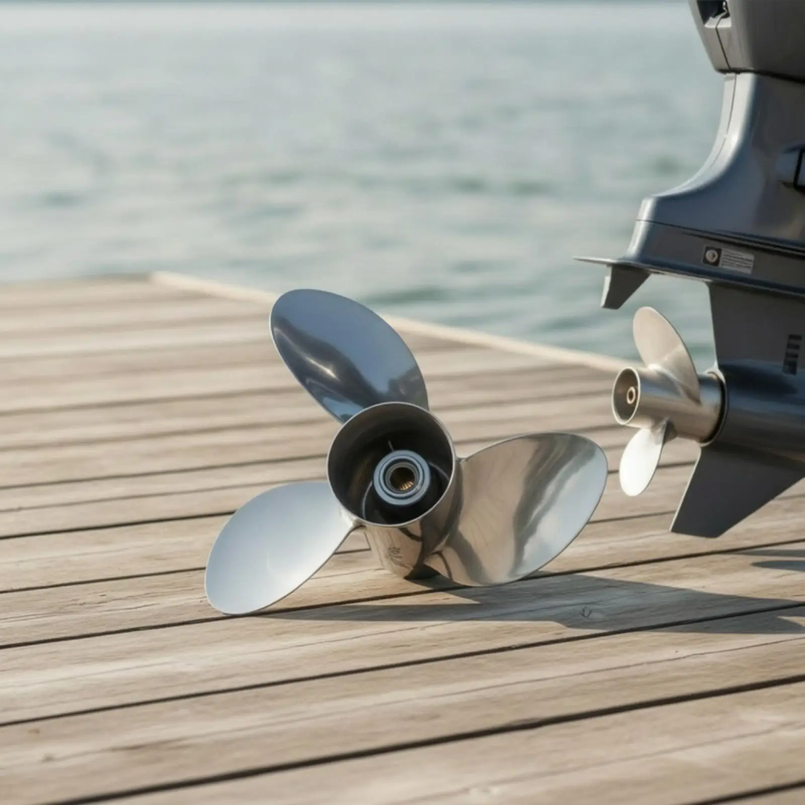 Marine Engine Propeller Stainless Steel 3 Blade Fit Suzuki Outboard Motor 35 65 HP
